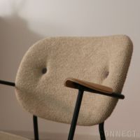 Audo Copenhagen（オドー・コペンハーゲン） / CO LOUNGE CHAIR（コ ラウンジチェア） / 布張りシート&バック / Audo Boucle（オドー ブークレ） 02 / ブラックベース