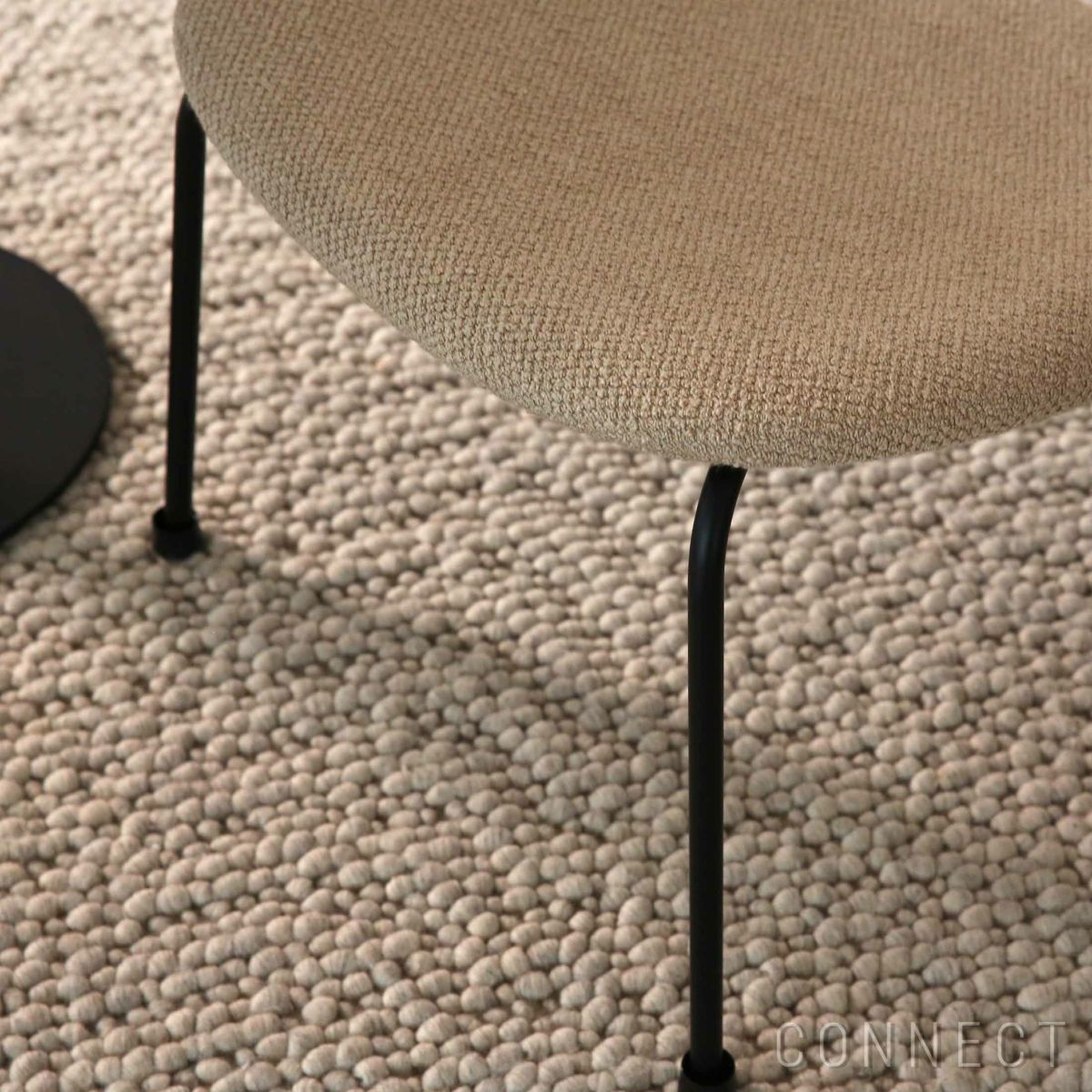 Audo Copenhagen（オドー・コペンハーゲン） / CO LOUNGE CHAIR（コ ラウンジチェア） / 布張りシート&バック / Audo Boucle（オドー ブークレ） 02 / ブラックベース