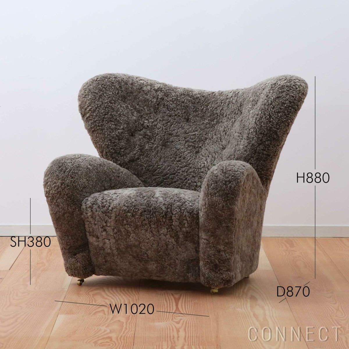 Audo Copenhagen（オドー・コペンハーゲン） / THE TIRED MAN LOUNGE CHAIR（ザ タイヤード マン ラウンジチェア） / Sheepskin Curly Sahara（サハラ）