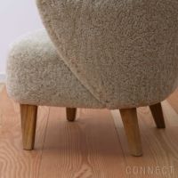Audo Copenhagen（オドー・コペンハーゲン） / INGEBORG LOUNGE CHAIR（インゲボルグ ラウンジチェア） / Sheepskin Curly Moonlight（ムーンライト）