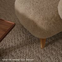 Audo Copenhagen（オドー・コペンハーゲン） / INGEBORG LOUNGE CHAIR（インゲボルグ ラウンジチェア） / Sheepskin Curly Moonlight（ムーンライト）