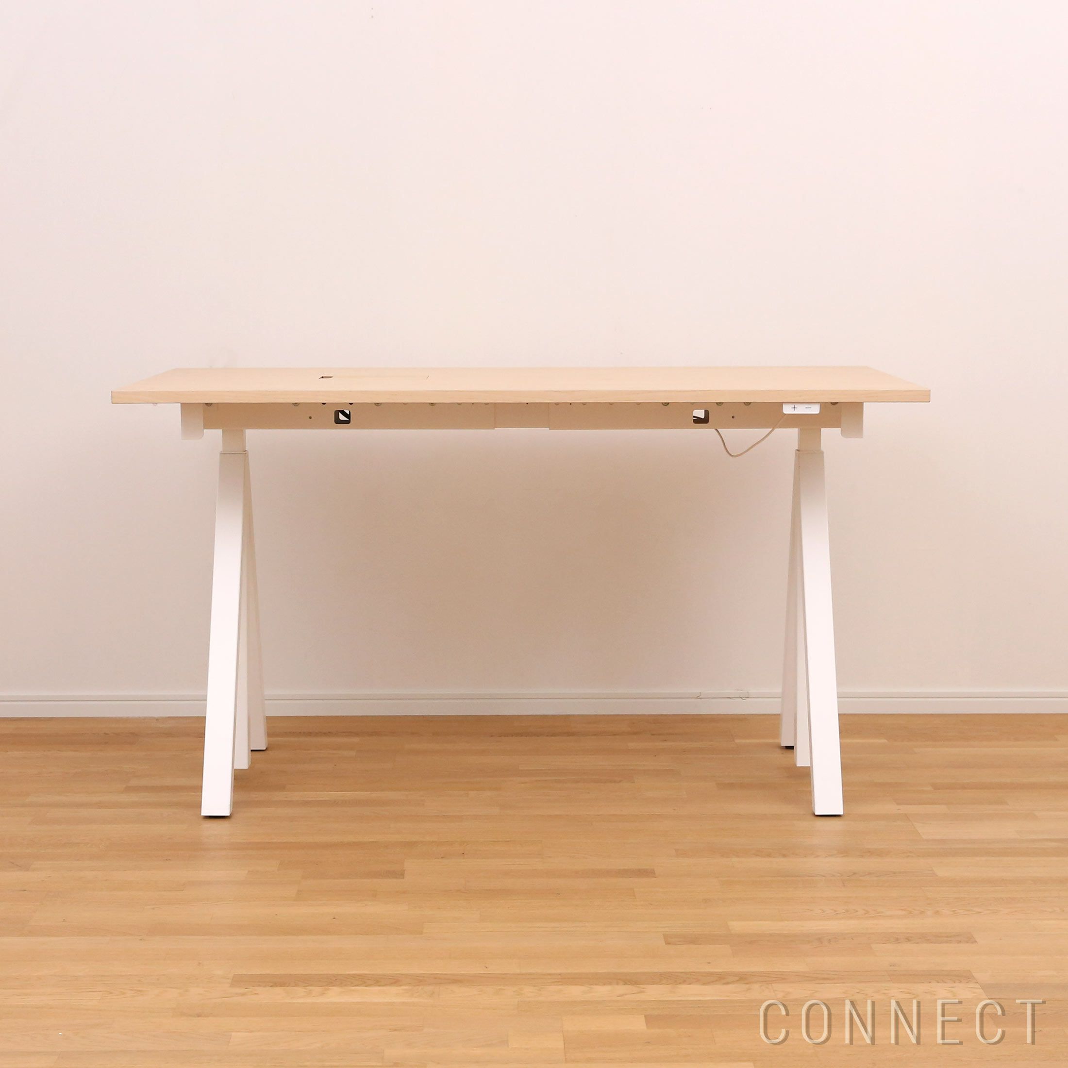 String Furniture（ストリング ファニチャー） / Works / 昇降式ワークデスク / W140×D78cm / アッシュ×ホワイト