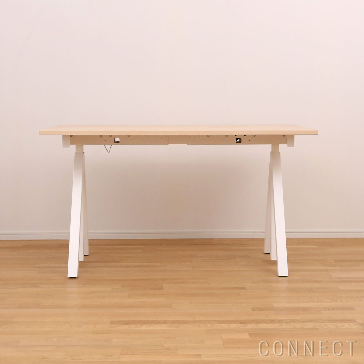 String Furniture（ストリング ファニチャー） / Works / 昇降式ワークデスク / W140×D78cm / アッシュ×ホワイト