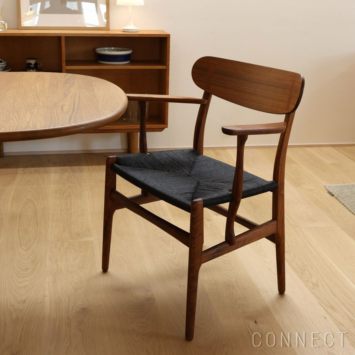 CARL HANSEN & SON（カール・ハンセン＆サン） / CH26 / ウォルナット材・オイル仕上げ・ブラックペーパーコード / ダイニングチェア