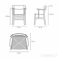 CARL HANSEN & SON（カール・ハンセン＆サン） / CH26 / ウォルナット材・オイル仕上げ・ブラックペーパーコード / ダイニングチェア