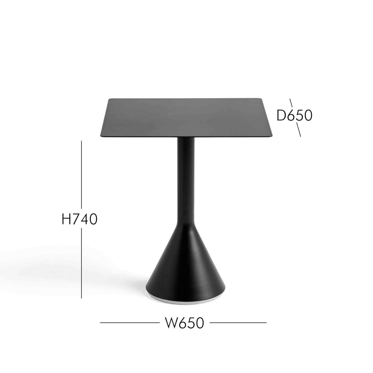 HAY（ヘイ） / PALISSADE（パリサード） / Cone Table（コーンテーブル） / W65 x D65 x H74cm / 全4色 / アウトドア