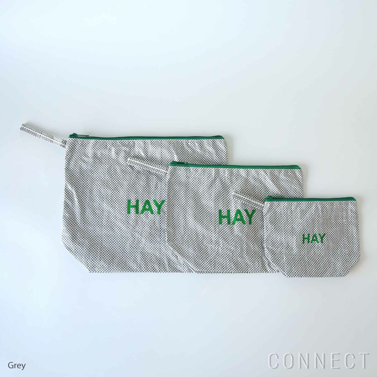 HAY（ヘイ） / CANDY MONO WASH BAG-WASH SET OF 3（キャンディモノウォッシュバッグ） / 全2色 / ポーチ3点セット