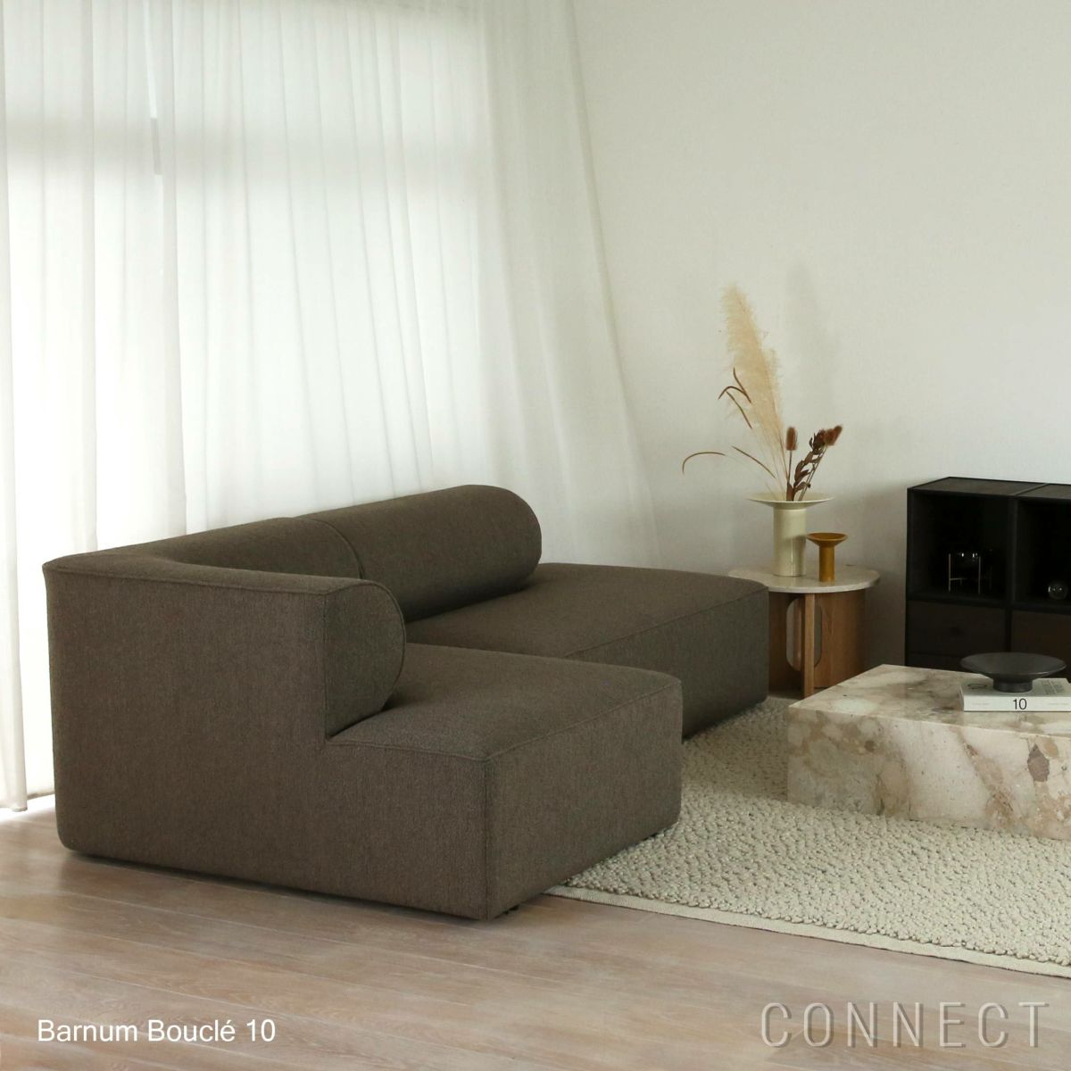 Audo Copenhagen（オドー・コペンハーゲン） / EAVE MODULAR SOFA（イーブ モジュラーソファ） 86 / 2シーター / CONFIGURATION 7 （左アーム付き） / Barnum Boucle（バーナム ブークレ）