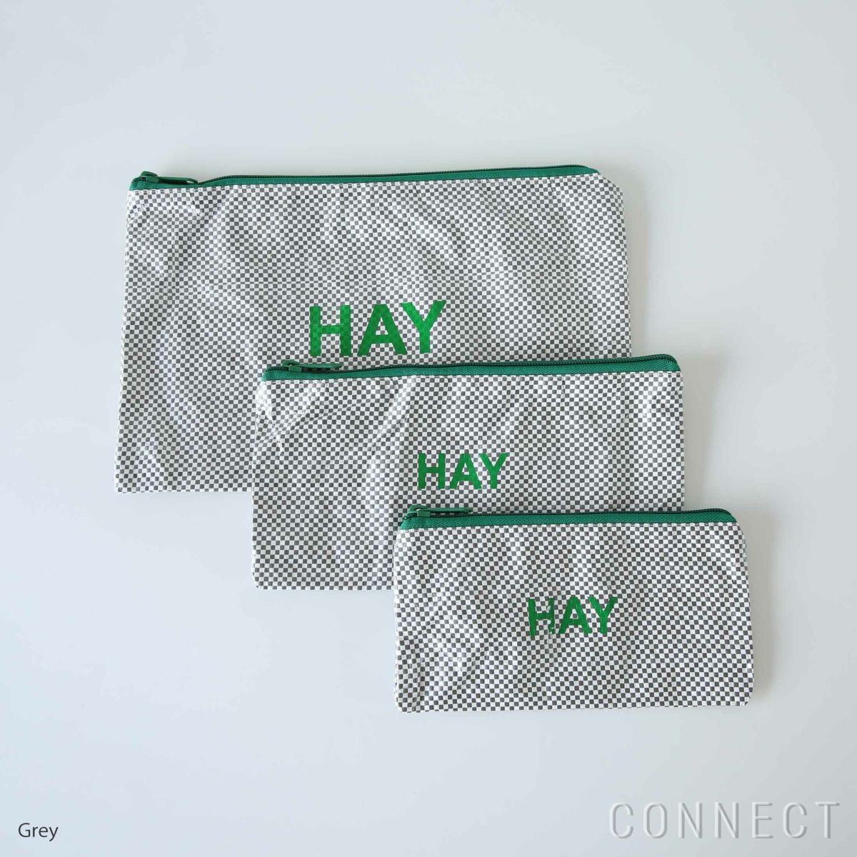 HAY（ヘイ） / CANDY MONO WASH BAG-FLAT SET OF 3（キャンディモノ ウォッシュバッグ フラット） / 全2色 / ポーチ3点セット