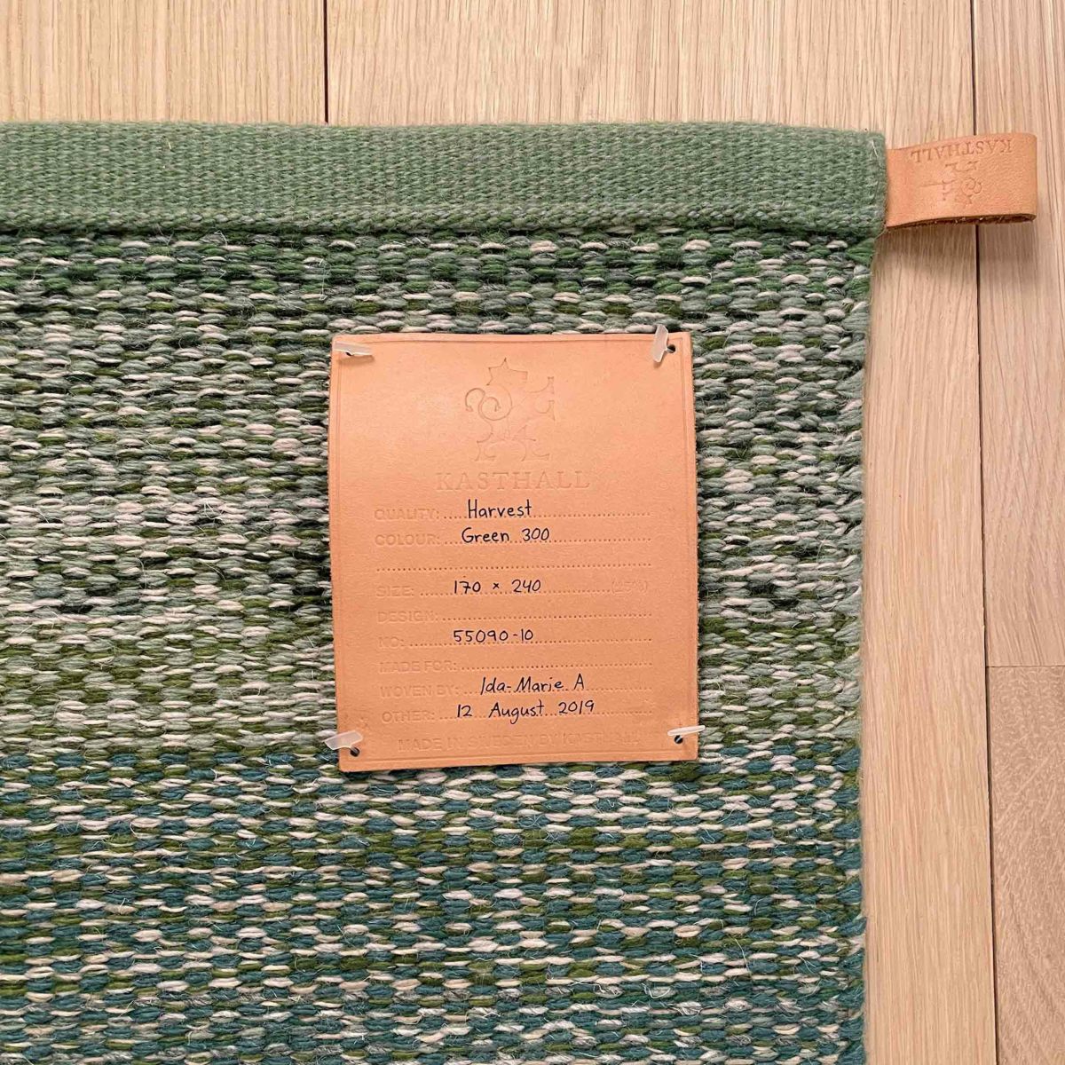 【アウトレット】KASTHALL（カスタール） / HARVEST（ハーベスト）/グリーン（170×240cm） /No.55090-10 / ラグ'