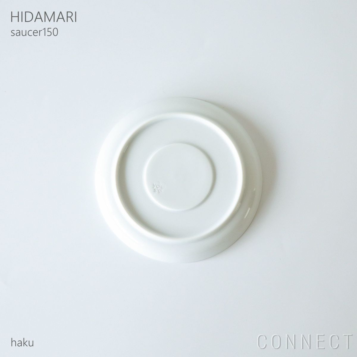 yumiko iihoshi porcelain （イイホシユミコ） / HIDAMARI（ヒダマリ） / saucer150（ソーサー） / 全2色 φ15cm