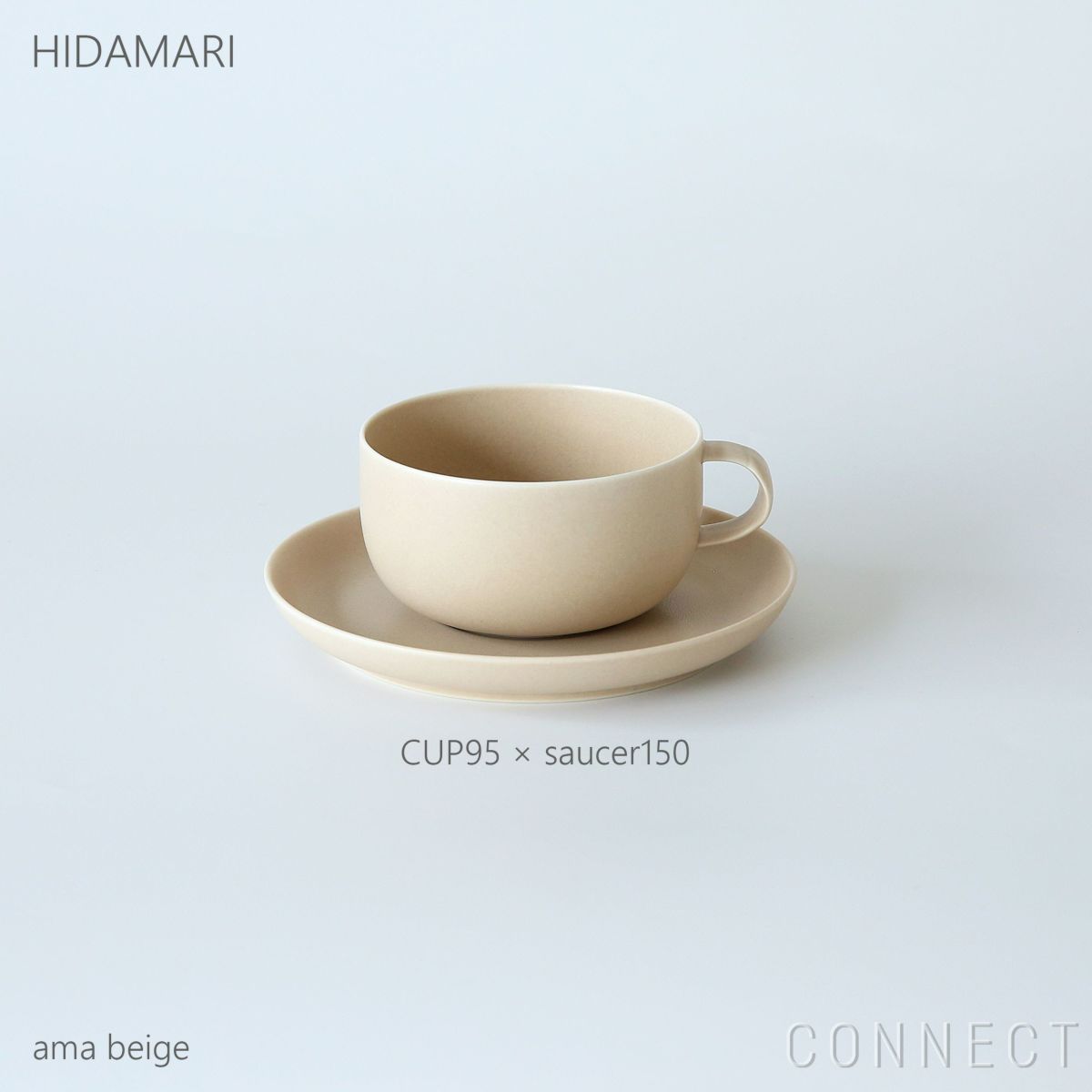 yumiko iihoshi porcelain （イイホシユミコ） / HIDAMARI（ヒダマリ） / saucer150（ソーサー） / 全2色 φ15cm