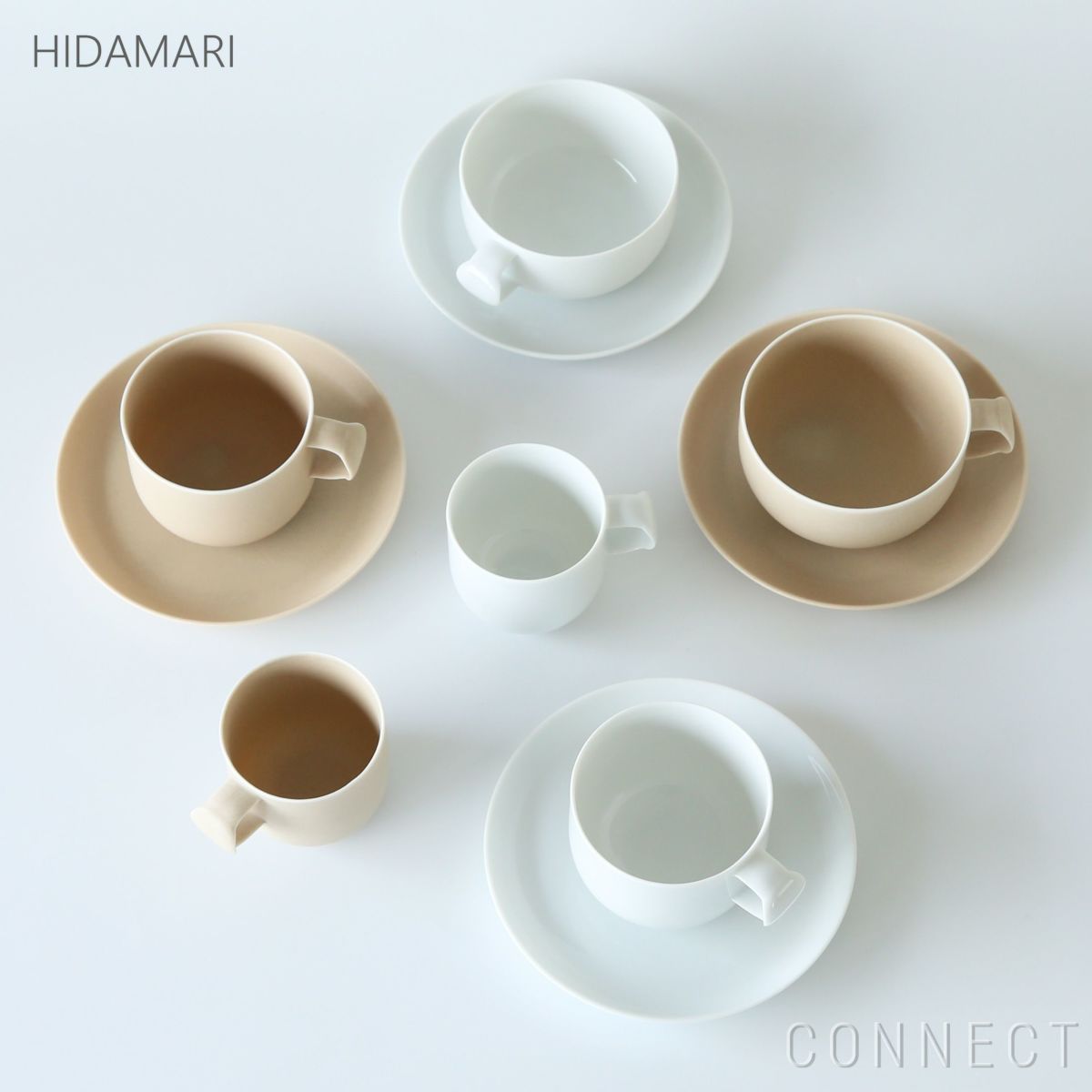 yumiko iihoshi porcelain （イイホシユミコ） / HIDAMARI（ヒダマリ） / saucer150（ソーサー） / 全2色 φ15cm