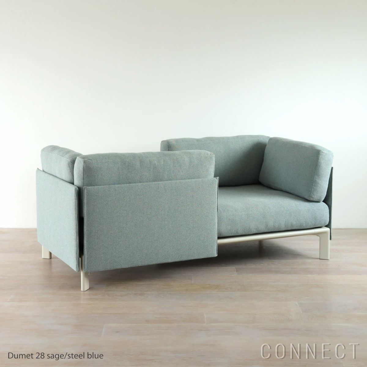 Vitra（ヴィトラ） / Anagram Sofa（アナグラムソファ）2シーター / Dumet（デュメ）28 sage steel blue / アルミベース・チョークパウダーコート仕上げ / ソファ