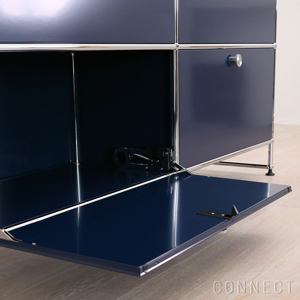 USMハラー（ユーエスエムハラー） / Sideboard（サイドボード） / W1573×D373×H840mm / ドロップダウンドア×4 / スティールブルー