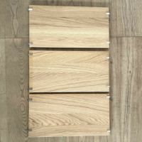 String Furniture（ストリング ファニチャー） / String System（ストリング システム） / シェルフ＋ウォールパネル / W60×D30×H75cm / オーク×ブラック / 石膏ボードアンカー付き / 壁面収納