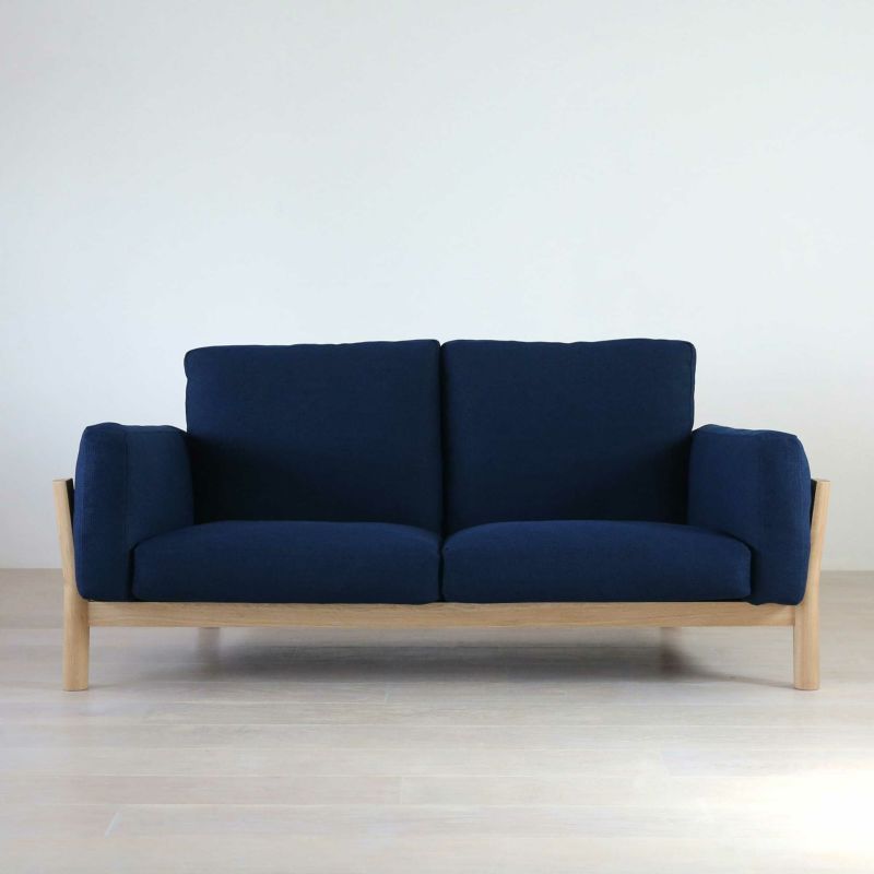 《決算キャンペーン pt5倍》【アウトレット】Karimoku New Standard（カリモクニュースタンダード） / CASTOR SOFA（キャストールソファ） / 2-SEATER / PURE OAK（2シーター / ピュアオーク） / Merit オーシャン