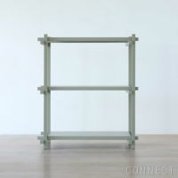 HAY（ヘイ） / Woody（ウッディ） Shelving2.0  / Column Low / スモーキーグレー / アーモンドホワイト / シェルフ