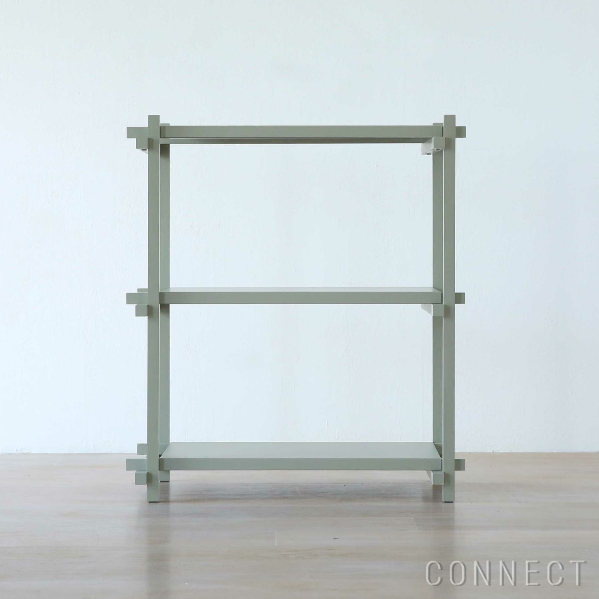 HAY（ヘイ） / Woody（ウッディ） Shelving2.0  / Column Low / スモーキーグレー / アーモンドホワイト / シェルフ