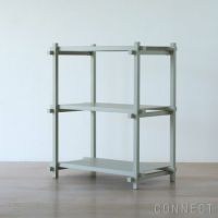 HAY（ヘイ） / Woody（ウッディ） Shelving2.0  / Column Low / スモーキーグレー / アーモンドホワイト / シェルフ