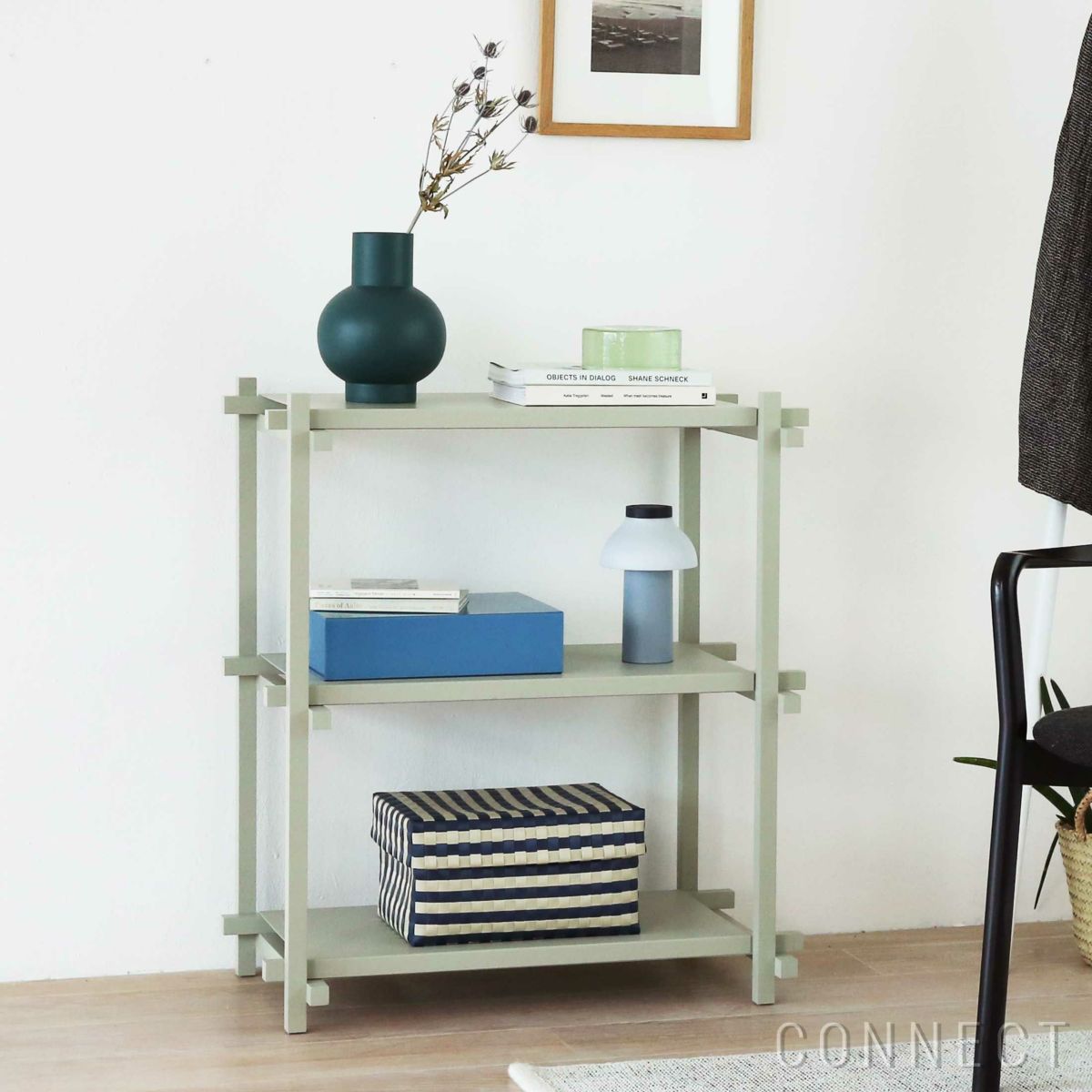 HAY（ヘイ） / Woody（ウッディ） Shelving2.0  / Column Low / スモーキーグレー / アーモンドホワイト / シェルフ