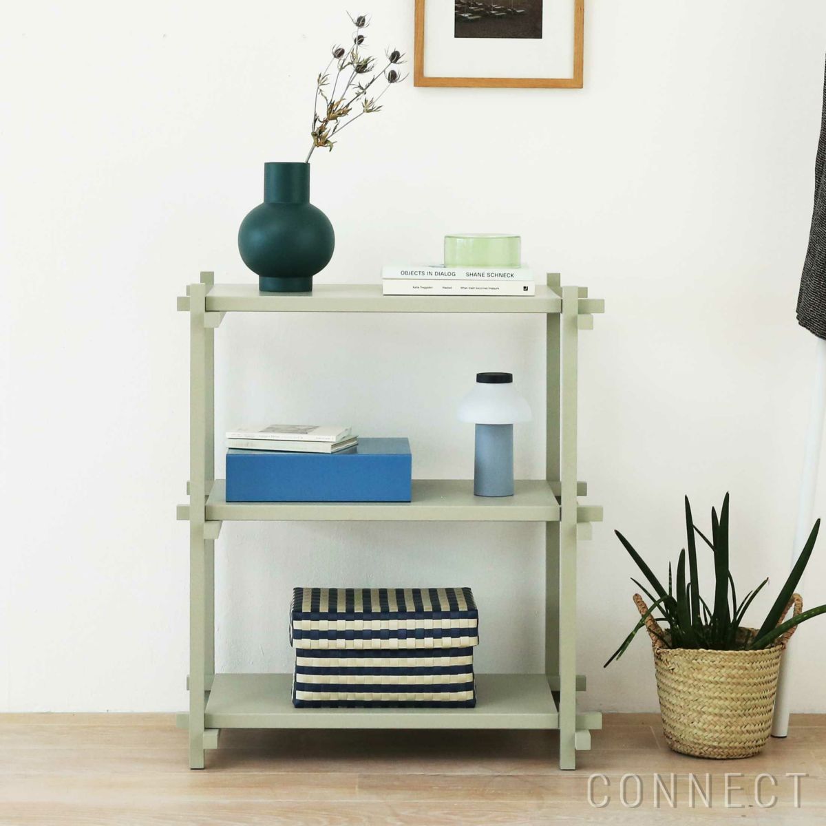 HAY（ヘイ） / Woody（ウッディ） Shelving2.0  / Column Low / スモーキーグレー / アーモンドホワイト / シェルフ