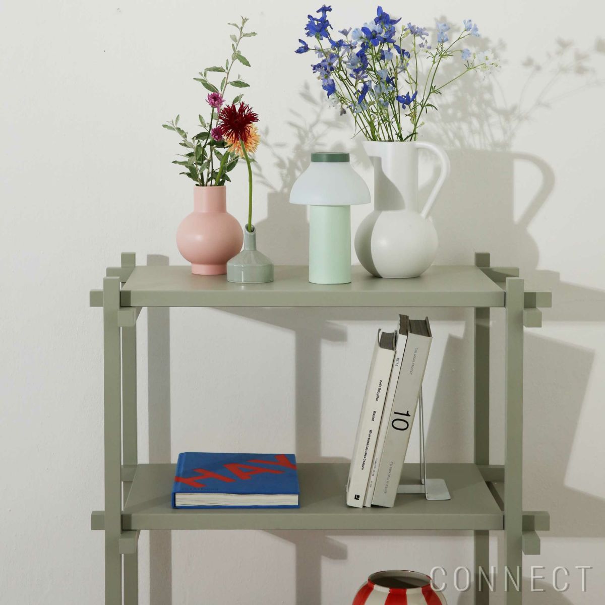 HAY（ヘイ） / Woody（ウッディ） Shelving2.0  / Column Low / スモーキーグレー / アーモンドホワイト / シェルフ