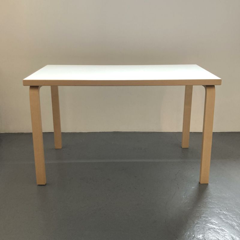 【アウトレット】Artek（アルテック） / TABLE 80A / バーチ材 / 天板・ホワイトラミネート / 120×60cm / テーブル