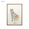 【再販】山口一郎 / Giclee（ジクレー印刷）「猫」 / Mサイズ / アートポスター