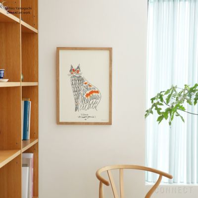 【再販】山口一郎 / Giclee（ジクレー印刷）「猫」 / Mサイズ / アートポスター