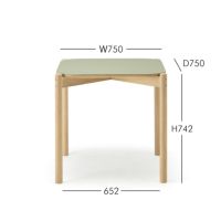 Karimoku New Standard（カリモク ニュースタンダード） / CASTOR TABLE LINOLEUM 75（キャストールテーブルリノリウム 75）