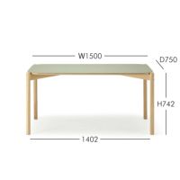 Karimoku New Standard（カリモク ニュースタンダード） / CASTOR TABLE LINOLEUM 150（キャストールテーブルリノリウム 150）