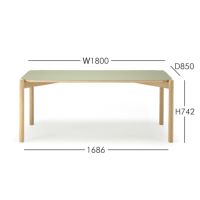 Karimoku New Standard（カリモク ニュースタンダード） / CASTOR TABLE LINOLEUM 180（キャストールテーブルリノリウム 180）