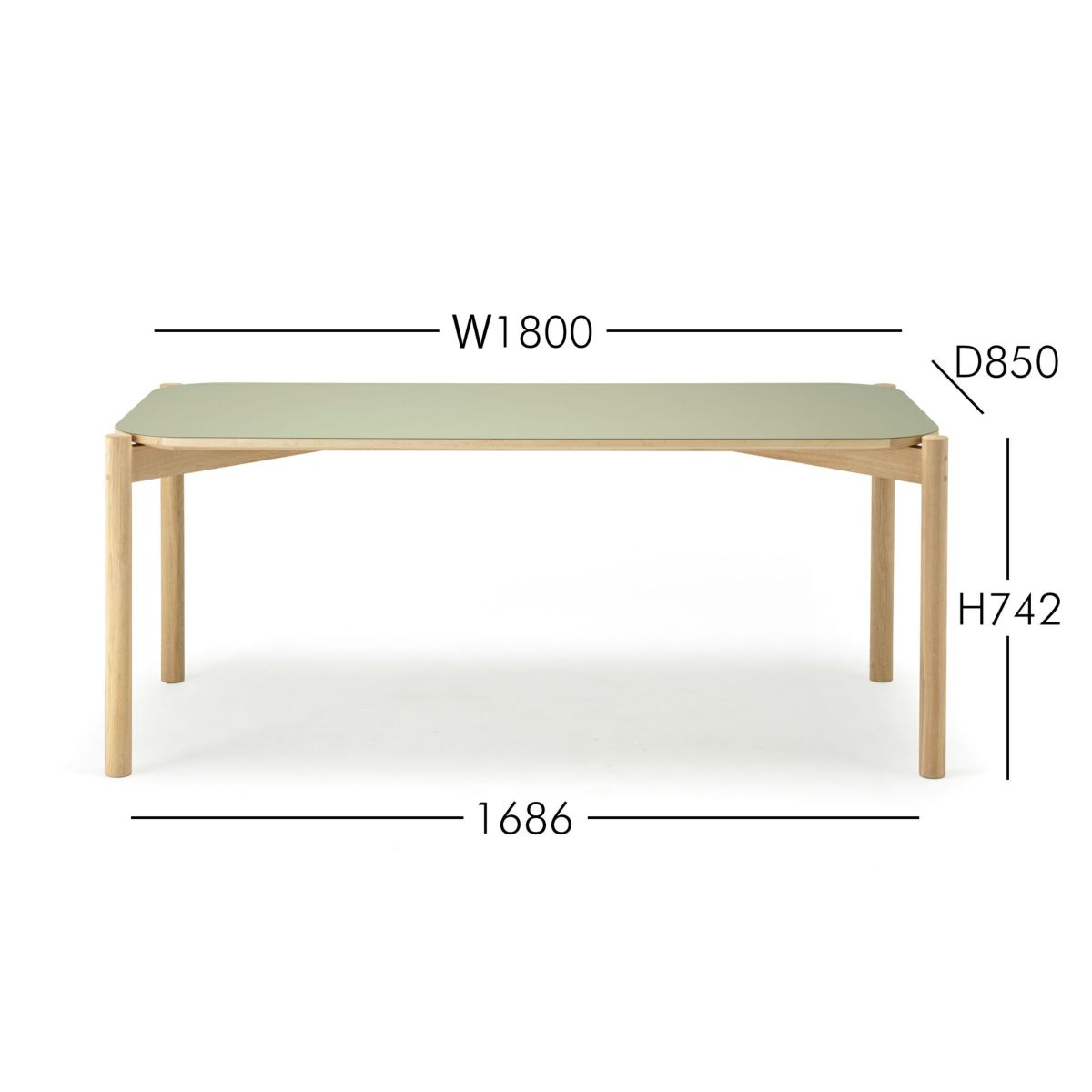 Karimoku New Standard（カリモク ニュースタンダード） / CASTOR TABLE LINOLEUM 180（キャストールテーブルリノリウム 180）