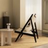 Audo Copenhagen（オドー・コペンハーゲン） / KNITTING LOUNGE CHAIR（ニッティング ラウンジチェア） / Black stained solid oak / Barnum Boucle（バーナム ブークレ） COL-24 オフホワイト