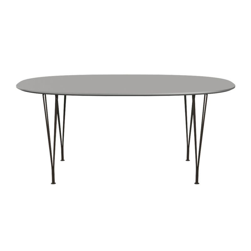 FRITZ HANSEN（フリッツ・ハンセン） / TABLE SERIES（テーブルシリーズ）B616 / スーパー楕円テーブル / グレーエフェソ / ブラウンブロンズ脚
