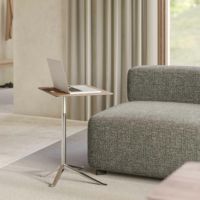 FRITZ HANSEN（フリッツ・ハンセン） / Little Friend（リトルフレンド） / KS13（四角天板・昇降式） / ウォルナット / ベース（ポリッシュ仕上げ） / サイドテーブル