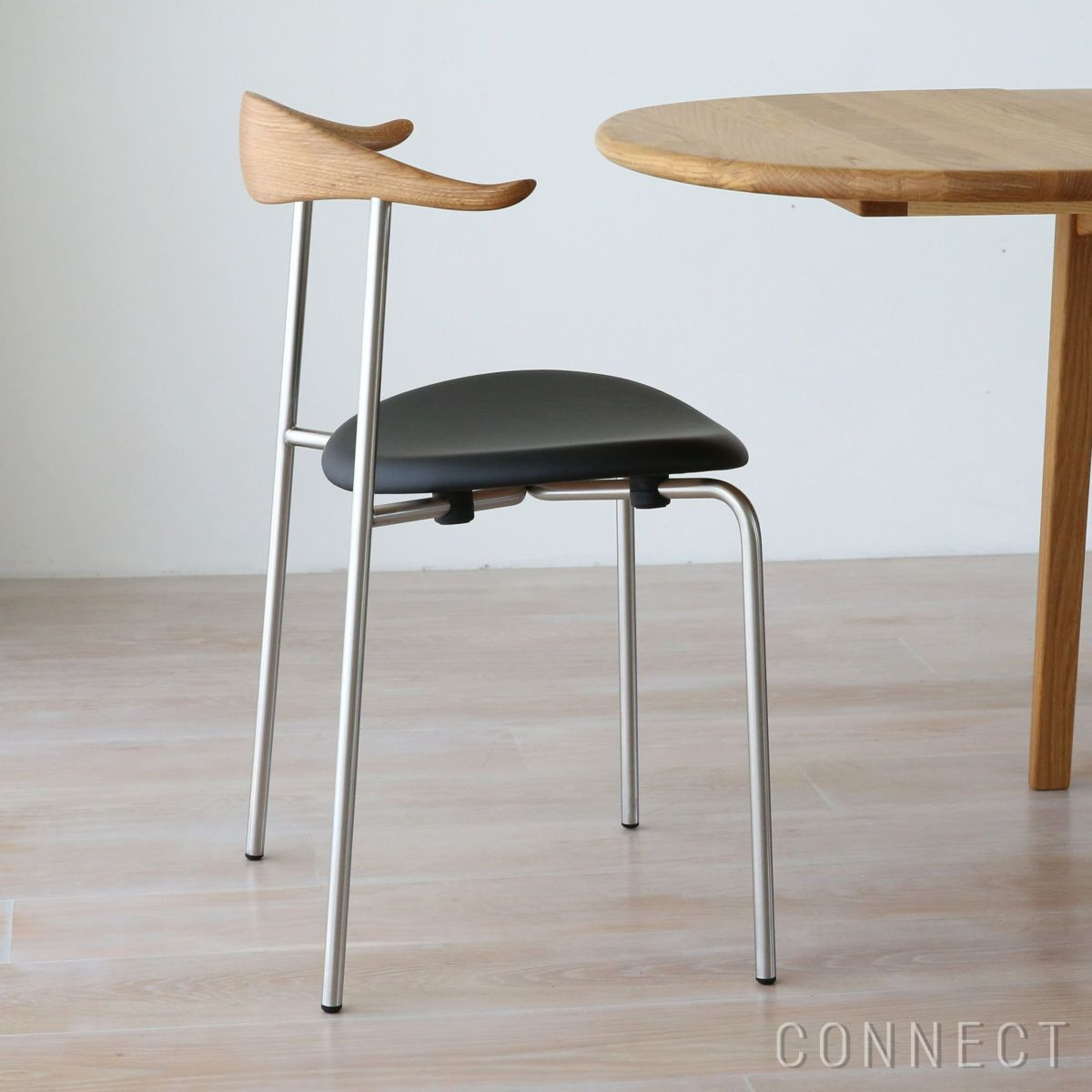 【2脚SET15％OFFキャンペーン・pt10倍】CONNECTおすすめセット1 / CH88P（オーク材・オイル仕上げ・ステンレス脚 / レザーTHOR 301）2脚セット / CARL HANSEN & SON（カール・ハンセン＆サン）