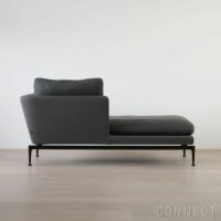 【アウトレット】Vitra（ヴィトラ） / Suita Chaise Lougue small（スイタシェーズロングスモール）バッククッションクラシック / レフト / ソフト / ベーシックダーク脚・パウダーコート仕上げ / ソファ