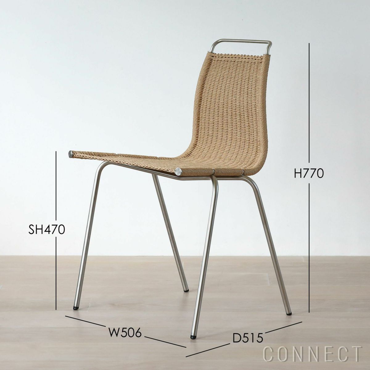 CONNECTおすすめセット2 / PK1（オーク材・オイル仕上げ・ステンレス脚）2脚セット / CARL HANSEN & SON（カール・ハンセン＆サン）