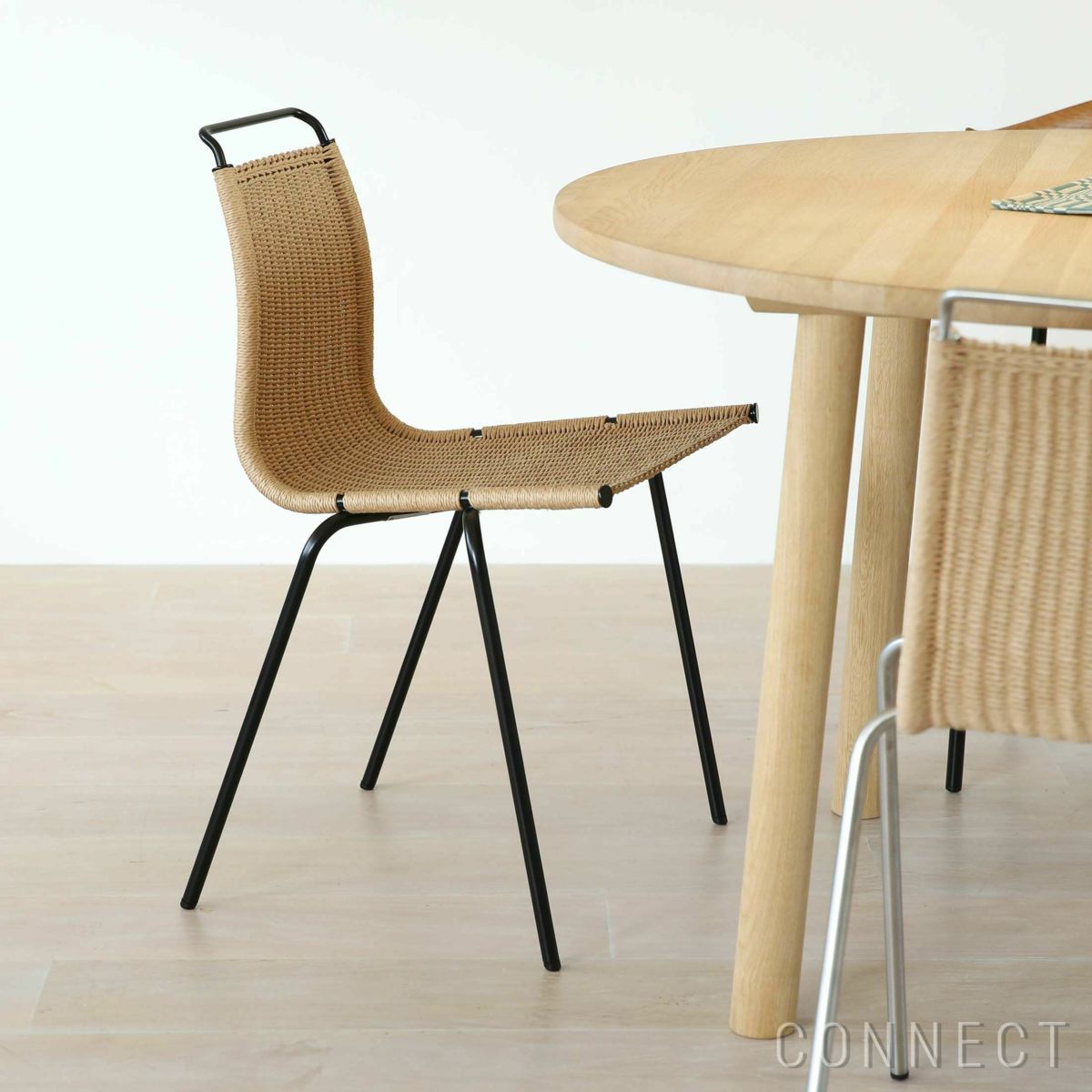 【2脚SET15％OFFキャンペーン・pt10倍】CONNECTおすすめセット3 / PK1（オーク材・オイル仕上げ・ブラックパウダー塗装スチール脚）2脚セット / CARL HANSEN & SON（カール・ハンセン＆サン）