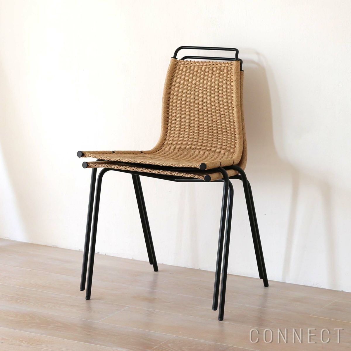 【2脚SET15％OFFキャンペーン・pt10倍】CONNECTおすすめセット3 / PK1（オーク材・オイル仕上げ・ブラックパウダー塗装スチール脚）2脚セット / CARL HANSEN & SON（カール・ハンセン＆サン）