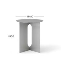 Audo Copenhagen（オドー・コペンハーゲン） / ANDROGYNE SIDE TABLE（アンドロジーン サイドテーブル）Φ40 / Brushed Steel