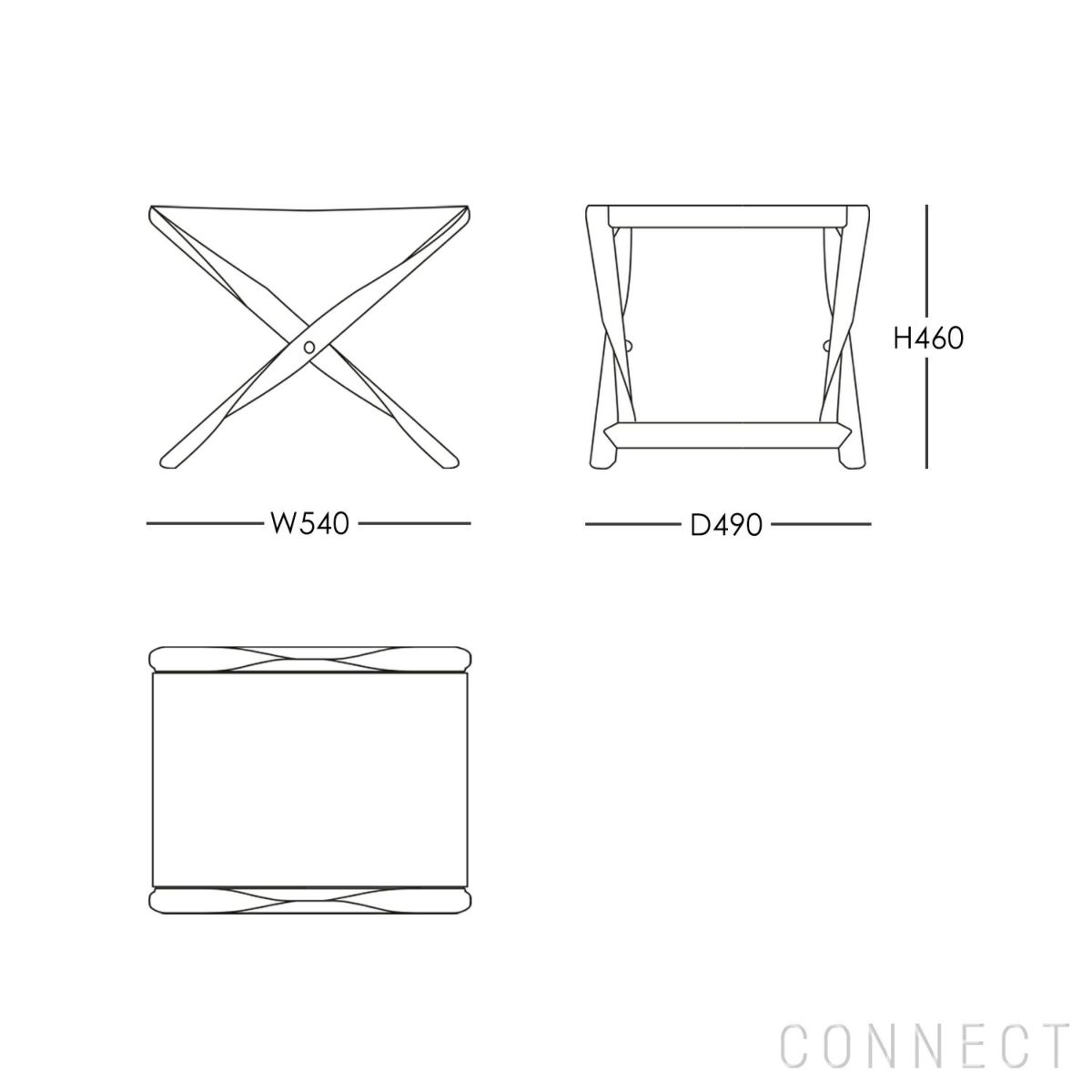 CARL HANSEN & SON （カール・ハンセン＆サン）/ KK87830 PROPELLER STOOL（プロペラスツール） / オーク材・オイル仕上げ / ナチュラルキャンバス / スツール