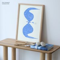 山口一郎 / Giclee（ジクレー印刷）「青い鳥」 / Mサイズ / アートポスター