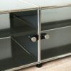 USMハラー（ユーエスエムハラー） / TV Board（テレビボード） / W3023×D523×H390mm / ドロップダウンドア×2 ガラスドア×2（ディバイダーシェルフ×2） / アントラサイト