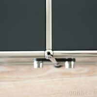 USMハラー（ユーエスエムハラー） / TV Board（テレビボード） / W3023×D523×H390mm / ドロップダウンドア×2 ガラスドア×2（ディバイダーシェルフ×2） / アントラサイト