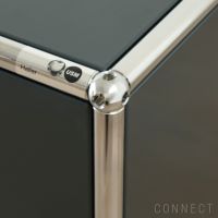 USMハラー（ユーエスエムハラー） / TV Board（テレビボード） / W3023×D523×H390mm / ドロップダウンドア×2 ガラスドア×2（ディバイダーシェルフ×2） / アントラサイト