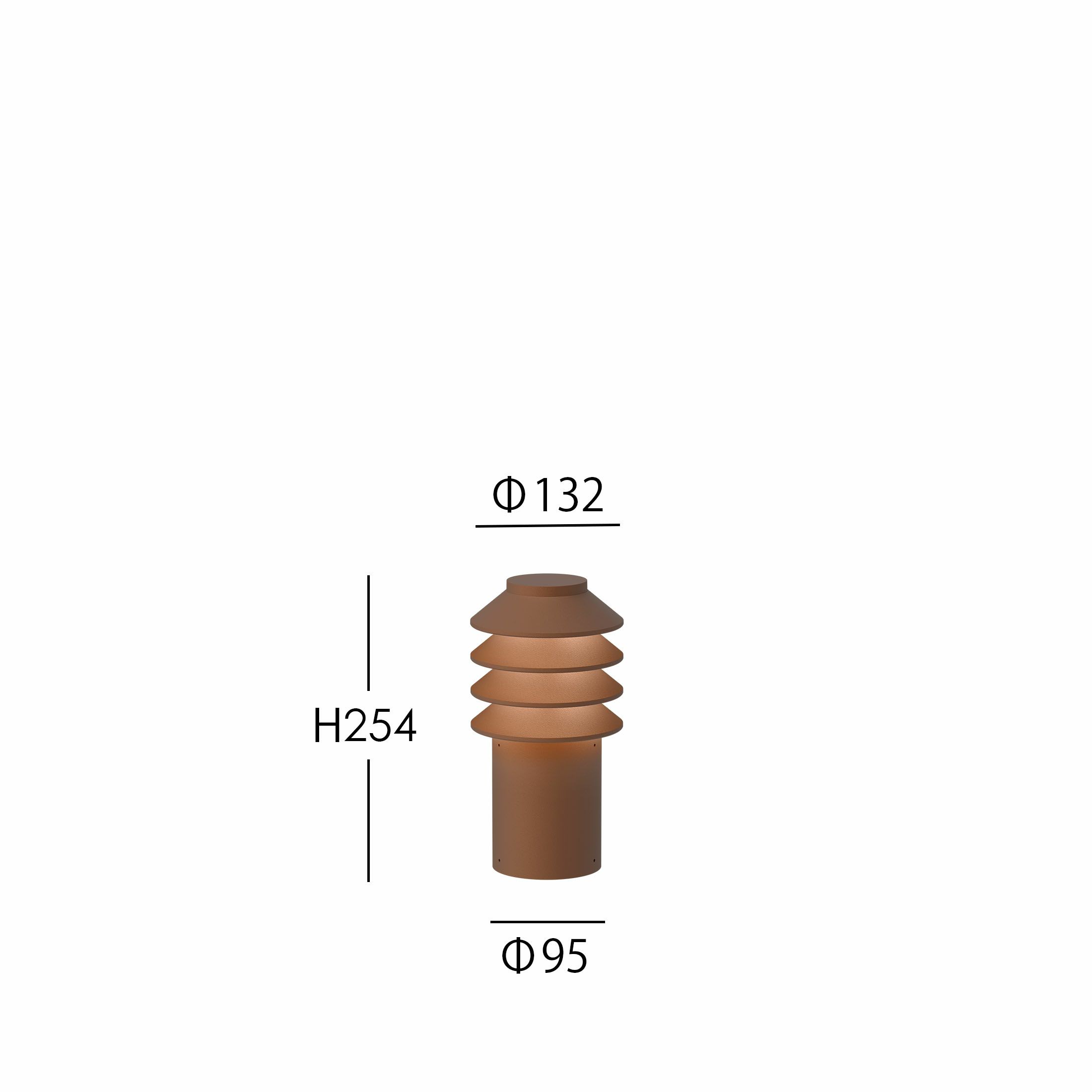 Louis Poulsen（ルイスポールセン） / Bysted Garden Bollard（ビュステッド ガーデン ボラード） / ショート / 2700K / 全3色 / 庭園灯