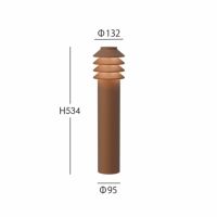 Louis Poulsen（ルイスポールセン） / Bysted Garden Bollard（ビュステッド ガーデン ボラード） / ロング / 2700K / 全3色 / 庭園灯